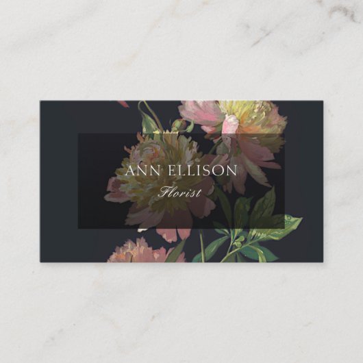 Klassieke elegante Florist Visitekaartje (Voorkant)