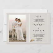 Klassieke & Elegante Forever Foto ingelijst Bruilo Kaart (Voorkant)