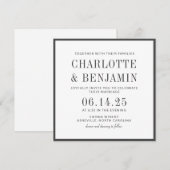 Klassieke elegante formele Lijst voor de zwarte gr Kaart (Voorkant / Achterkant)