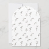 Klassieke elegante formele traditionele monogram b kaart (Achterkant)