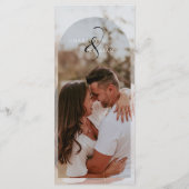 Klassieke Elegante Foto Bruiloft Menu (Achterkant)