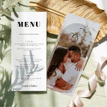 Klassieke Elegante Foto Bruiloft Menu<br><div class="desc">Klassieke Elegante Foto Bruiloft Menu</div>