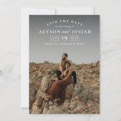 Klassieke Elegante Foto Bruiloft Save The Date (Voorkant)