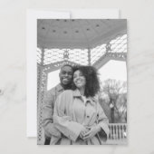 Klassieke Elegante Foto Christelijke bruiloft Kaart (Achterkant)