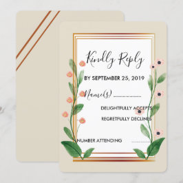 Klassieke & Elegante Geavanceerde RSVP Kaart