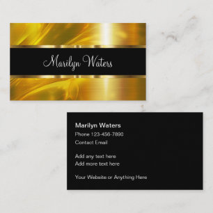 Klassieke Elegante Gouden Ontwerpelementen  Visitekaartje