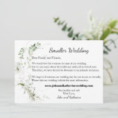 Klassieke Elegante Groene Bladeren Kleinere Trouwf Aankondiging (Staand voorkant)