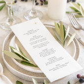 Klassieke Elegante Hemelse Gouden Maan Sterren Bru Menu