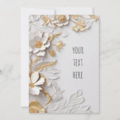 Klassieke/Elegante Huwelijksuitnodiging Kaart (Voorkant)