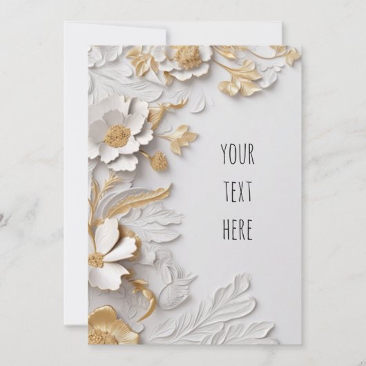 Klassieke/Elegante Huwelijksuitnodiging Kaart (Voorkant)