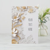Klassieke/Elegante Huwelijksuitnodiging Kaart (Staand voorkant)