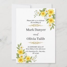 Klassieke Elegante Huwelijksuitnodiging - Tijdloos Kaart