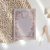 Klassieke Elegante Kam Monogram Bruiloft Bedankkaart