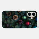 Klassieke Elegante Kerstboomornamenten Case-Mate iPhone Case (Achterkant (horizontaal))