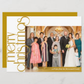 Klassieke elegante kerstkaart (Voorkant / Achterkant)