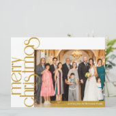 Klassieke elegante kerstkaart (Staand voorkant)