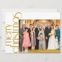 Klassieke elegante kerstkaart