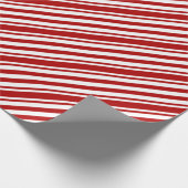 Klassieke Elegante Kerstmis Candy Cane Cadeaupapier (Hoek)