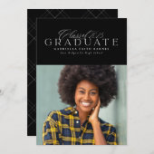 Klassieke elegante Klasse van 2025 afstuderen Aankondiging (Voorkant / Achterkant)