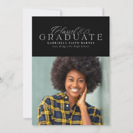 Klassieke elegante Klasse van 2025 afstuderen Aankondiging