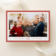 Klassieke Elegante Kleine Rode Strik Vakantie Foto