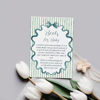 Klassieke Elegante Kleine Tini Eén Boeken voor Bab Informatiekaartje