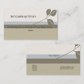 Klassieke elegante landschapsarchitectuur visitekaartje (Voorkant / Achterkant)