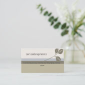 Klassieke elegante landschapsarchitectuur visitekaartje (Staand voorkant)