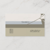 Klassieke elegante landschapsarchitectuur visitekaartje (Achterkant)