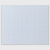 Klassieke Elegante Lichte Pastel Blauwe Gingham Cadeaupapier (Vlak)
