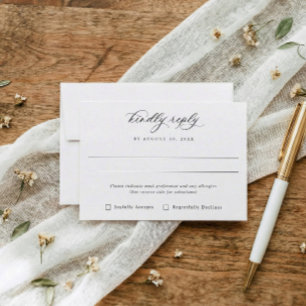 Klassieke Elegante Maaltijd Opties Oude Rijkdom Br RSVP Kaartje