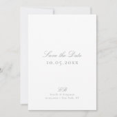 Klassieke Elegante Minimalistische Doe-het-zelf-Br Save The Date (Voorkant)