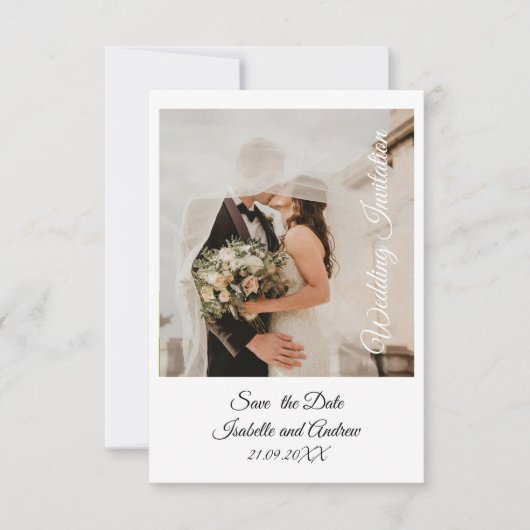 Klassieke Elegante Minimalistische Eenvoudige Mode Bedankkaart (Voorkant)