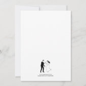 Klassieke Elegante Minimalistische Handgetekende L Kaart (Achterkant)