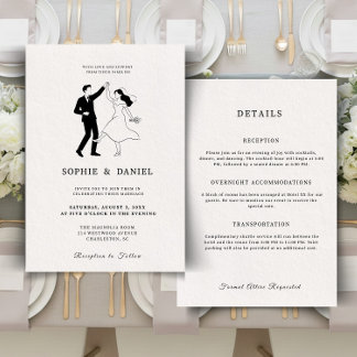 Klassieke Elegante Minimalistische Met De Hand Get Kaart