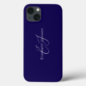 Klassieke elegante minimalistische naam aangepast Case-Mate iPhone case (Achterkant)