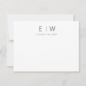 Klassieke Elegante Moderne Minimalist Bedankt (Voorkant)