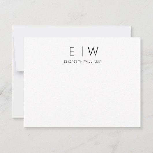 Klassieke Elegante Moderne Minimalist Bedankt (Voorkant)