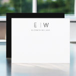 Klassieke Elegante Moderne Minimalist Bedankt<br><div class="desc">Uitdrukkelijke dankbaarheid met stijl met behulp van onze Classic Elegant Modern Minimalist Monogram Dankkaarten. Deze zorgvuldig ontworpen kaarten combineren tijdloze verfijning naadloos met hedendaags minimalisme, waardoor ze de perfecte keuze zijn om uw waardering over te brengen. Deze bedankkaarten zijn vervaardigd met precisie en aandacht voor detail en zijn meer dan...</div>