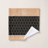 Klassieke Elegante Moderne Minimalistische Monogra Bad Handdoek (Wasdoekje)