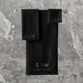 Klassieke Elegante Moderne Minimalistische Monogra Bad Handdoek