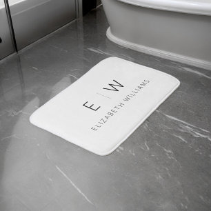 Klassieke Elegante Moderne Minimalistische Monogra Badmat