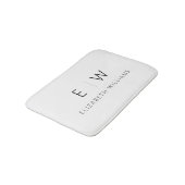 Klassieke Elegante Moderne Minimalistische Monogra Badmat (Gekanteld)