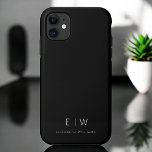 Klassieke Elegante Moderne Minimalistische Monogra Case-Mate iPhone Case<br><div class="desc">Verhoog uw smartphone met onze Classic Elegant Modern Minimalist Monogram Naam iPhone Case. Dit zorgvuldig ontworpen hoesje combineert tijdloze verfijning met hedendaags minimalisme. Het is gemaakt tot in de perfectie en beschermt niet alleen uw apparaat, maar voegt ook een vleugje gepersonaliseerde stijl toe. De opties voor monogram en naamaanpassing maken...</div>