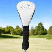 Klassieke Elegante Moderne Minimalistische Monogra Golfheadcover