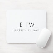 Klassieke Elegante Moderne Minimalistische Monogra Muismat (Met muis)