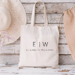Klassieke Elegante Moderne Minimalistische Monogra Tote Bag<br><div class="desc">Verhoog uw stijl met onze Classic Elegant Modern Minimalist Monogram Canvas tas. Dit veelzijdige tas combineert tijdloze verfijning naadloos met hedendaags minimalisme, waardoor het een onmisbaar accessoire is voor elke gelegenheid. Deze canvas tas is ontworpen met zorgvuldige aandacht voor detail en is meer dan alleen een praktisch accessoire; het is...</div>