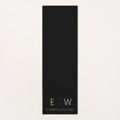 Klassieke Elegante Moderne Minimalistische Monogra Yogamat (Voorkant)