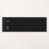 Klassieke Elegante Moderne Minimalistische Monogra Yogamat (Voorkant (horizontaal))