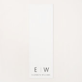 Klassieke Elegante Moderne Minimalistische Monogra Yogamat (Voorkant)